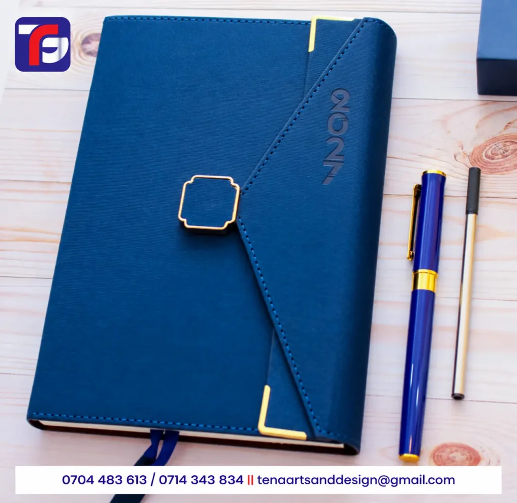 A5 T30 executive diary in black, green, red and blue, branded with your logo, Kenya