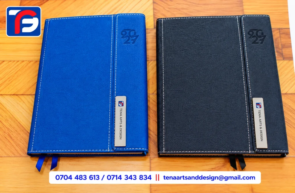 B5 T100 executive diary Kenya with corporate branding