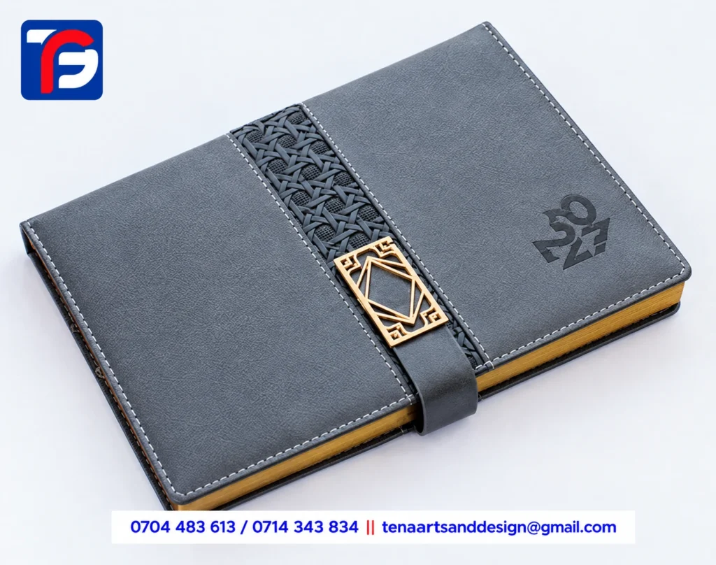 B5 T50 executive diary Kenya with corporate branding